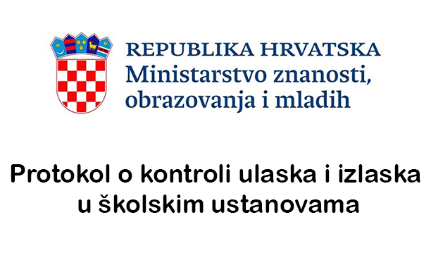 Protokol o kontroli ulaska i izlaska u školskim ustanovama